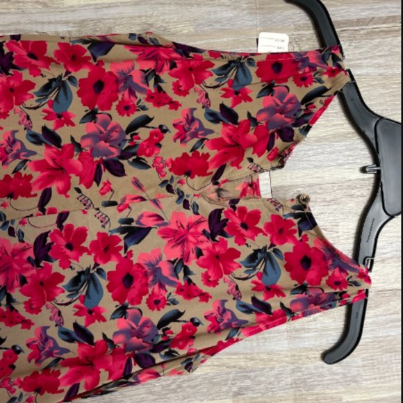 Jones Wear Dress RED Lacescape 4 - Picture 2 of 3